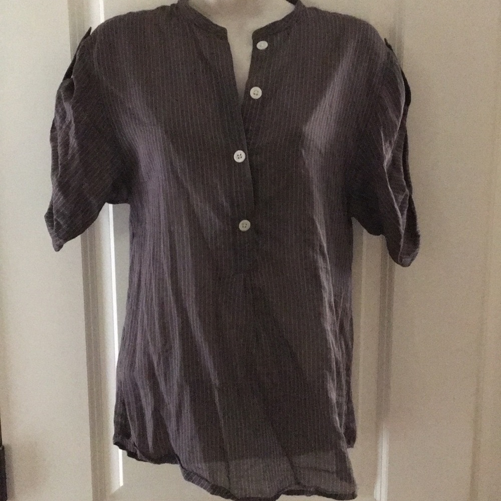 Gap Brown Striped Top